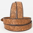 thumbnail image 2 of BE BAR H EQUINE Western Genuine Leather Men And Women Belt Floral, 2 of 4