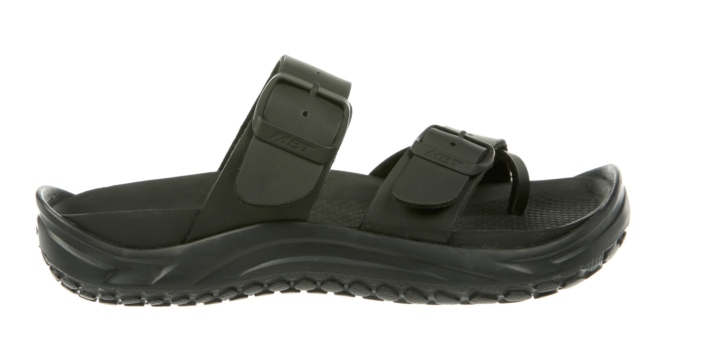 MBT Shoes Men's Nakuru Recovery Sandal 6 Medium (D) Black/Smooth