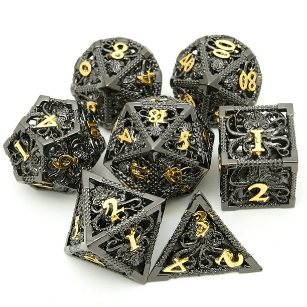 Set de dados UONUOT Dungeons and Dragons DND D20 MTG Metal