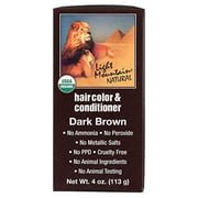 Light Mountain Natural Hair Color and Conditioner Dark Brown