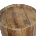 thumbnail image 4 of Casartis Living Arbor Transitional Wood Log Pedestal End Table in Brown, 4 of 5
