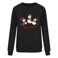 thumbnail image 4 of Aboser Oh,What fun! Merry Christmas Sweatshirt Women Y2k Shirts Trendy Xmas Snowman Print Pullover Comfort Long Sleeve Tops Loose Round Neck Sweatshirts, 4 of 5