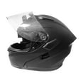 thumbnail image 3 of Motorcycle Full Face Helmet Flip up Helmets with Bluetooth Headset Adult Matte Black L, 3 of 6