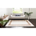 thumbnail image 4 of Unique Loom Chindi Jute Collection Area Rug (8' x 11' Rectangle White and Natural/Natural), 4 of 6