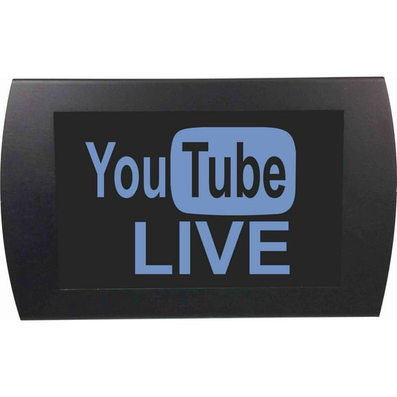 AMERICAN RECORDER - "YOU TUBE LIVE" LED Lighted Sign
