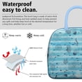 thumbnail image 3 of Lunch Bag Lunch Box for Women Reusable Insulated Lunch Bags,Water-Resistant Striped Sea Creatures Cooler Lunch Tote Bag, Large Capacity for Work Travel Picnic, 3 of 6