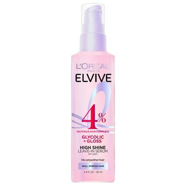 L'Oreal Paris Elvive Glycolic Shine Enhancing Hair Serum, 4.3 oz