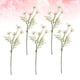 thumbnail image 5 of Paquete de 5 margaritas artificiales de imitación para ramo, decoración para el hogar, la oficina y la boda (blanco), 5 of 5