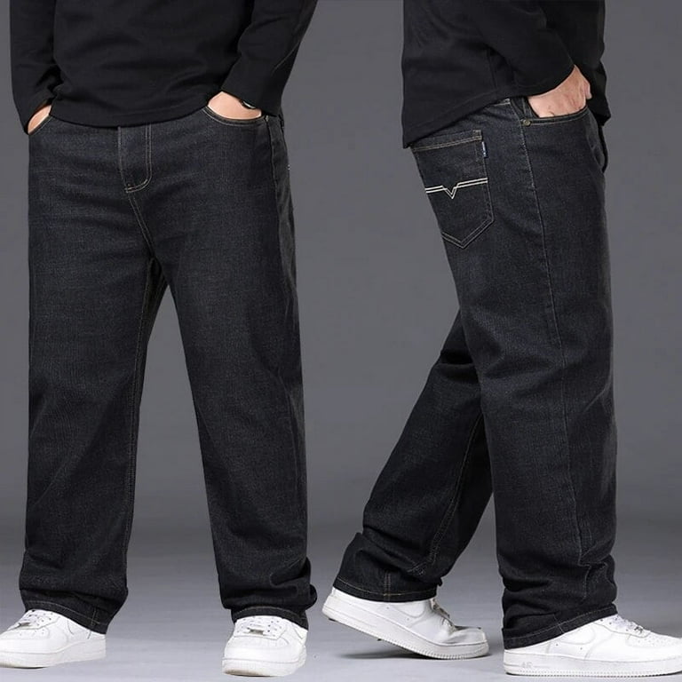 パンツ blkby Jeans loose straight crash denim BLACK BY MOUSSY（ブラックバイマウジー）の「loose straight