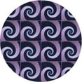 thumbnail image 1 of Ahgly Company Machine Washable Indoor Square Transitional Medium Purple Area Rugs, 3' Square, 1 of 7