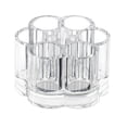 thumbnail image 1 of Soporte acrílico para lápiz labial, organizador de cepillos de uñas con delineador de brillo labial compacto transparente y flor pequeña con transparente, 1 of 5