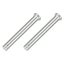 2Pcs 3/8" x 3-1/8" Single Hole Clevis Pins, 304 Stainless Steel Flat Head Pins