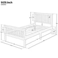 thumbnail image 4 of Wood Platform Bed with Headboard and Footboard - Oak, 4 of 4