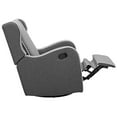 thumbnail image 2 of Angel Line Rebecca Upholstered Swivel Gliding Recliner, Dark Gray Fabric, 2 of 3