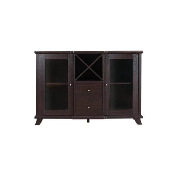 Bowery Hill Wood Cappuccino Buffet Rectangular 32.75" H x 47.25" W x 15.5" D Unassembled