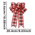 thumbnail image 2 of Huanglei Elegant Bow Hanging Ornament For Festive Holiday And Home Party Décor With Classic Red Green Design, 2 of 3