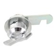 thumbnail image 4 of FUTUREORYY Cam Shape Rv Storage Door Latch 2Pcs Cabinet Lock Zinc Alloy Silver 5.50X3.50X3.00CM, 4 of 7