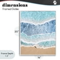 thumbnail image 4 of Stupell Industries Contemporary Overlapping Shore Waves White Framed Giclee Art, 16 x 20, by Jesse Keith, 4 of 8