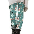 thumbnail image 1 of Pantalon de Pyjama de Noël, Pantalon Imprimé pour Filles Taille Haute Extensible Collants Doux, 1 of 8