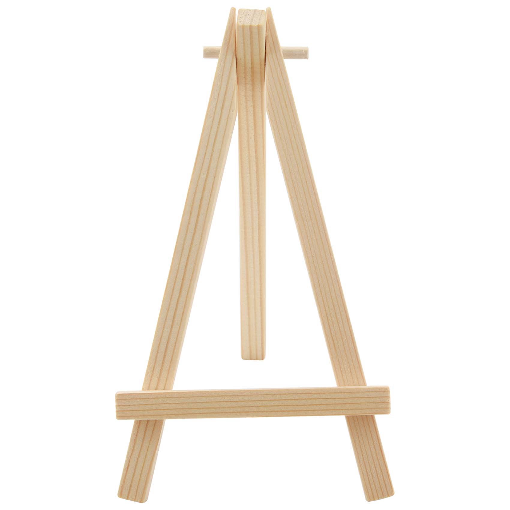 72 Pack Mini Wood Display Easel Wood Easels Set for Paintings Craft Small Acrylics Oil Projects