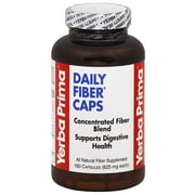 Yerba Prima Daily Fiber Caps Concentrated Fiber Blend Capsules, 625mg, 180 count