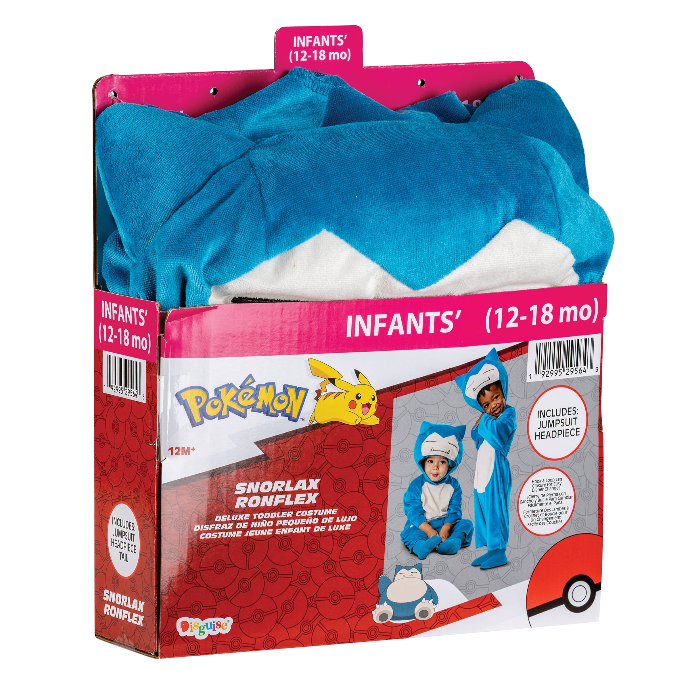 Pokemon Snorlax Halloween Costume for Children, Infants Size 12-18M, by Disguise