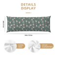 thumbnail image 3 of Balery Hedgehogs and Flowers Funda Protectora para Almohada Corporal de Algodón Hipoalergénico con Cierre(55 x 21 pulgadas), Almohadas No Incluidas, 3 of 7