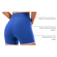 thumbnail image 4 of Shorts CRZ YOGA Sensación Desnuda 4" Cintura Alta Azul M, 4 of 4