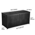 YITAHOME Deck Box Large Outdoor Storage Container 114 Gallon for