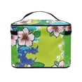 thumbnail image 2 of HELLHERO Splatter and Flowers Make up Cosmetic Bags Space-Efficient Portable Travel Makeup Bag for Men and Women Home Travel Office, 2 of 3