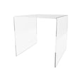 thumbnail image 2 of Marketing Holders Acrylic Riser Display Stand 8 Inch Clear Square Plexiglass Countertop Decorative Pedestal Showcase No Assembly Platform for Retail Stores Boutiques Jewelers and Flower Shops, 2 of 4