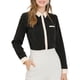 thumbnail image 1 of CAMISA DE TRABAJO DE MANGA LARGA CON BOTONES PARA MUJERES COLOR BLOCK XS NEGRO, 1 of 8