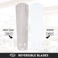 thumbnail image 3 of Portage Bay Miller Park Ceiling Fan w/ 5 Reversible Blades & Motor, 44", White, 3 of 7