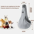 thumbnail image 2 of Mochila portabebés para perros pequeños y gatos, con correa ajustable, manos libres, reversible, para viajes al aire libre, 2 of 7