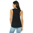 thumbnail image 2 of The Bella + Canvas Ladies Flowy Scoop Muscle Tank Top - BLACK - XL, 2 of 3