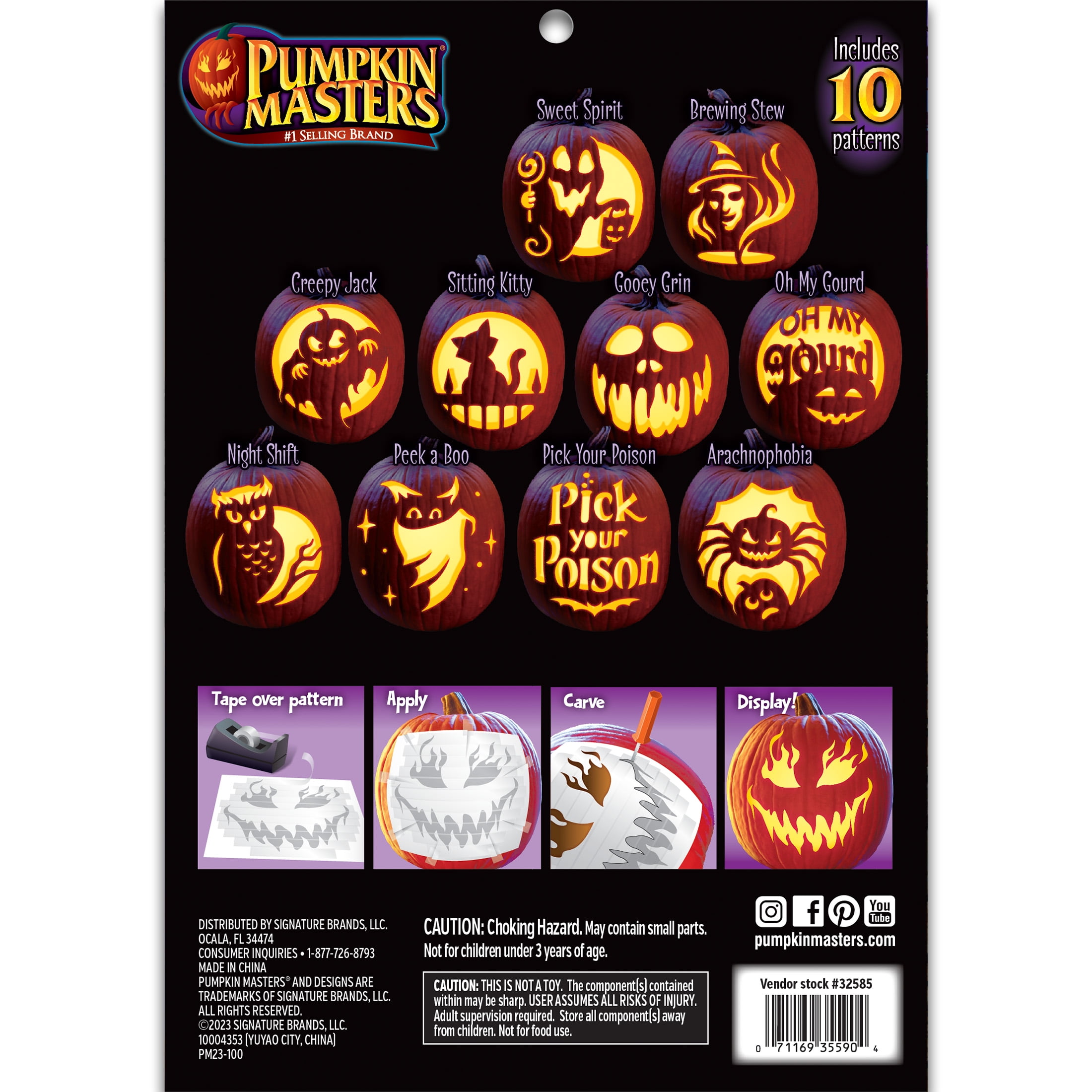 Halloween Pumpkin Carving Kit - Set of 15
