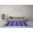 thumbnail image 3 of Ahgly Company Indoor Square Abstract Blue Modern Area Rugs, 8' Square, 3 of 4