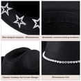 thumbnail image 7 of Wowstyle Wide Brim Cowboy Hat for Adult Men Women Cowgirl Hat with Diamond Glitter Band Western Cattleman Cowboy Rodeo Outfit for Outdoor Activities Parties Music Festive, 7 of 7