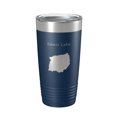 thumbnail image 1 of Ennis Lake Map Tumbler Travel Mug Insulated Laser Engraved Coffee Cup Montana 20 oz Navy Blue, 1 of 1