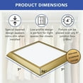 thumbnail image 5 of Next Glow Ultra Slim 7" LED Ceiling Light Fixture, 4000K Square, Dimmable Flush Mount Light, Brass, 5 of 7