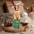 thumbnail image 4 of Japceit Christmas Bear Gift Box, Adorable Candle Holder and Home Decorative Ornament, Festive Seasonal Display for Mantle, Shelf, Tabletop Holiday Decor, 4 of 6