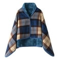 thumbnail image 1 of Kcodviy Womens Large Front Poncho Shawl Wraps for Women Plus Size Sweater Wrap Topper Knitted Sequin Shawl Elegant Shawls Cape for Cloaks for Women Hooded Fall Winter, 1 of 2