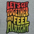 thumbnail image 2 of Teelocity Men's Grey Let's Get Together and Feel Alright Relaxed Fit Short Sleeve Graphic T-Shirt, 2 of 3