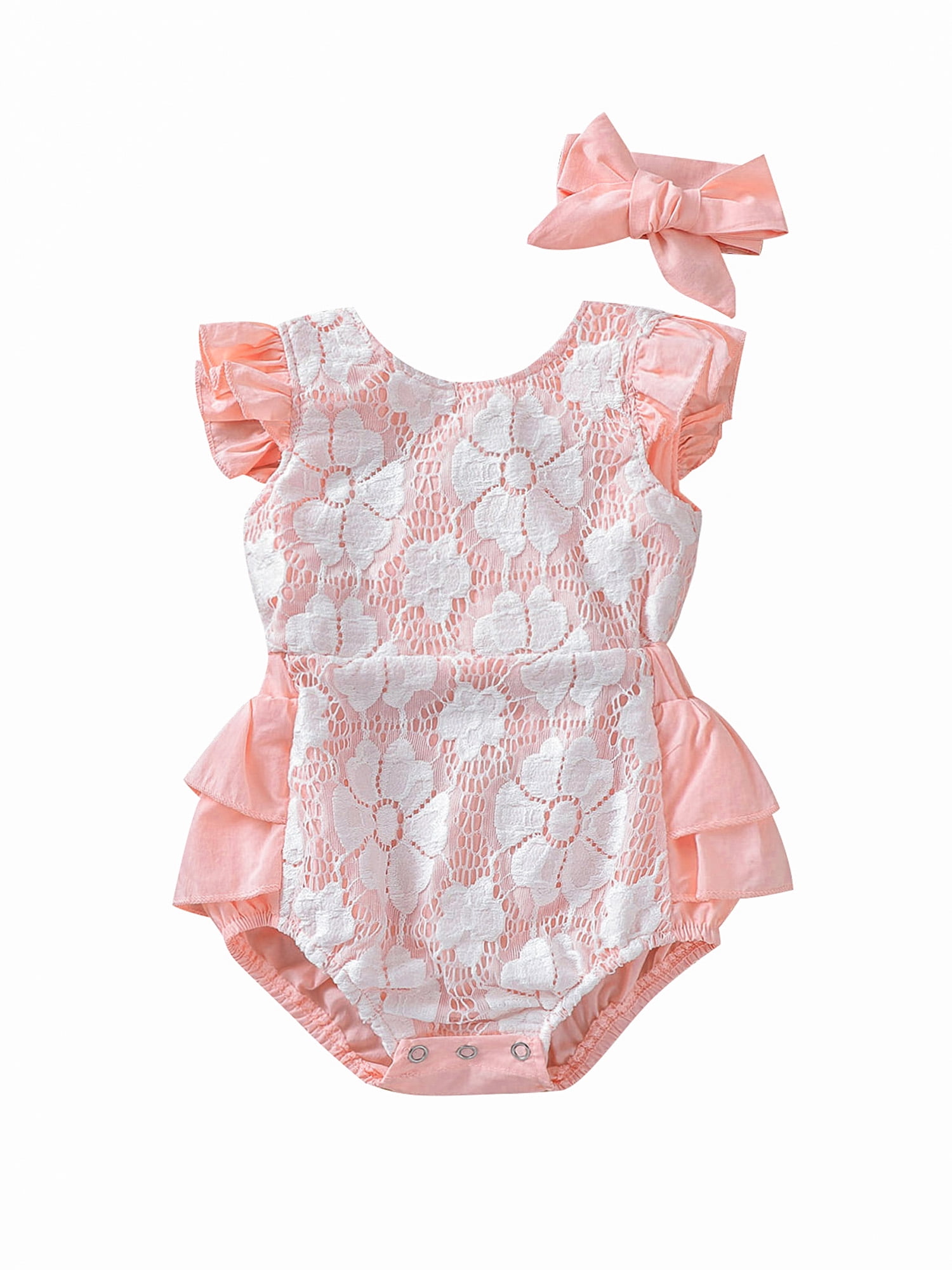 Details about   Infant Baby Girl Lace Princess Romper Newborn Bodysuit Jumpsuit Clothes Outfits 