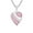 Pink, variant on Passionate Cut-out Heart Abalone Shell Inlay Sterling Silver Pendant Necklace