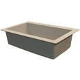 thumbnail image 4 of Transolid 33" x 22" Top Mount Radius Granite Kitchen Sink, Available in Various Colors, 4 of 4
