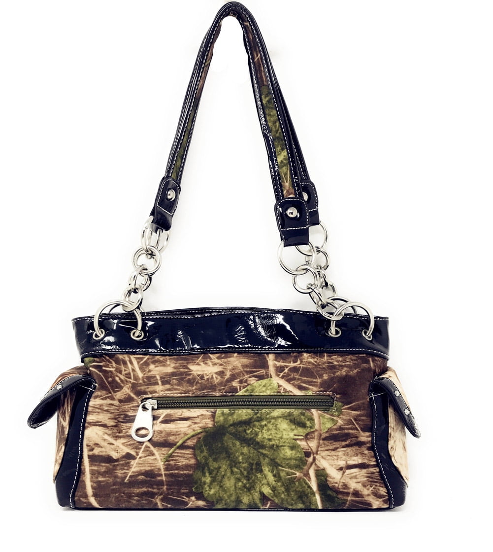 【COLOR iN ID】Camo flower shoulder bag Western Camo Cross Shoulder Bag Camouflage Handbag