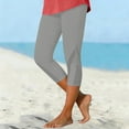 thumbnail image 3 of Capri Leggings for Women Spring Summer Elastic High Waist Mesh Patchwork Stretch Workout Capris Cropped Yoga Pants, 3 of 9