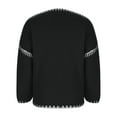 thumbnail image 4 of YOTAMI Knitted Cardigan Sweaters for Women Fall Lightweight Cardigan Tops Long Sleeve Solid Color Open Front Casual Cardigan Coat Black L, 4 of 5