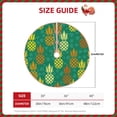 thumbnail image 2 of Rateoe Pineapples1 Pattern Christmas Tree Skirt with Ties , Christmas Tree Decorations, Farmhouse Christmas Decor Xmas Holiday Decorations-30", 2 of 6